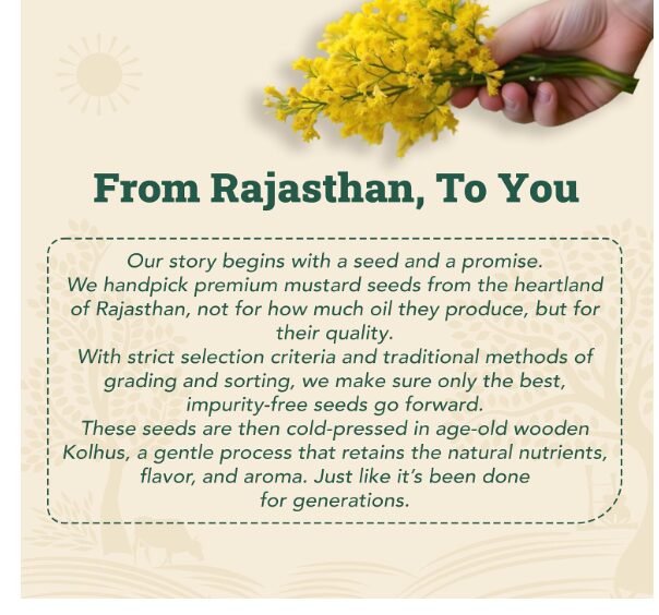 Anveshan Wood Cold Pressed Yellow Mustard Oil - 2 Litre | HDPE Can | Kolhu/Kacchi Ghani/Chekku | A1 Grade Mustard Seeds & 0 trans fat| Rich Aroma | Naturally Cholesterol Free & Goodness of Omega 3 - Image 2