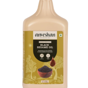 Anveshan Wood Pressed Black Sesame (Gingelly Oil) - 5L | HDPE Can | Kacchi Ghani/Chekku| Unrefined, 0 trans fat & Chemical free| Goodness of Omega 6 & Authentic Seed Flavour| Helps Lower Cholesterol