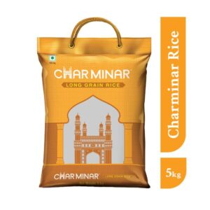Charminar Long Grain Rice, 5 kg | Ideal for Daily Cooking