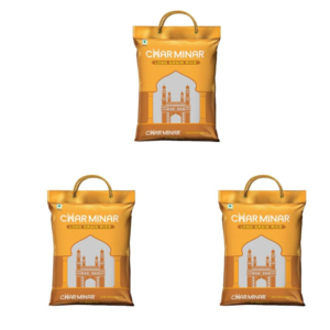 Charminar Long Grain Rice, 5 kg | Ideal for Daily Cooking (Pack of 3)