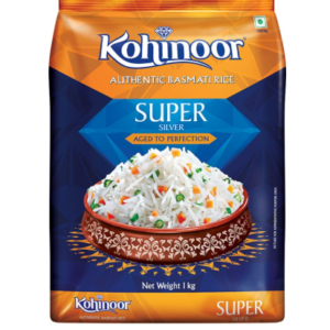 Kohinoor Super Silver Authentic Basmati Rice, 1 Kg Pack