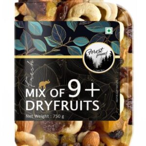 Forest Found 750g Premium Mix Dry Fruits & Nuts | 9+ Varieties Superfood Blend | Roasted Almonds, Cashews & Berries | Healthy Snack for Weight Loss & Immunity