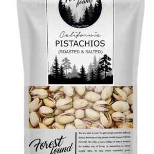 Forest Found Roasted Lightly Salted California Pistachios (900g, Pack of 1) | Premium Pista Dry Fruit, Rich in Vitamin B6 & Heart-Healthy Nutrients