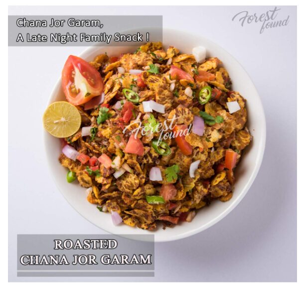 Forest Found Black Chana Jor Garam | Vacuum Roasted Gluten Free & Low Fat Healthy Snacks | No Salt No Masala Diet Namkeen Vegan Protein Roasted Bengal Gram - 900g (Pack of 1) - Image 2