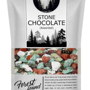 Forest Found Milk Stone Candy Chocolates - Colorful Choco Rock River Stone Candy for Cake Decoration, Cupcakes, and Gifting, Made with Natural Ingredients (900g)