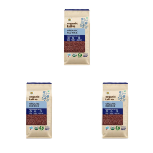 Organic Red Rice Organic 1 KG | Natural Unpolished Lal Chawal | Rich in Iron, Fiber & Antioxidants | Gluten-Free Grocery Staple | No Additives (Pack of 3)