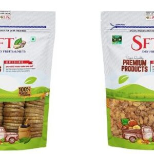 SFT Anjeer (Dried Figs) 1Kg & SFT Raisin with Seed (Munakka) Abjosh 1 Kg
