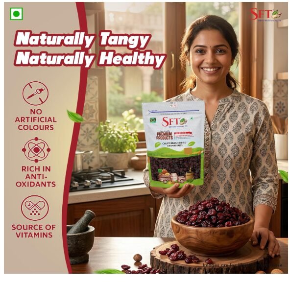 SFT Dried Cranberry I 200 Gram, Pack Of 1 I Dried Fruit, Berries, High Nutrient And Antioxidant No Added Preservatives - Image 2