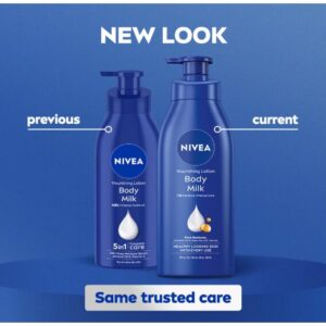 NIVEA Nourishing Body Milk 400ml Body Lotion with Hyaluronic Acid | 72Hr Hydration | Deep Moisture Care for Very Dry Skin | Enriched with Almond Oil | Smooth, Radiant & Healthy Looking Skin Care