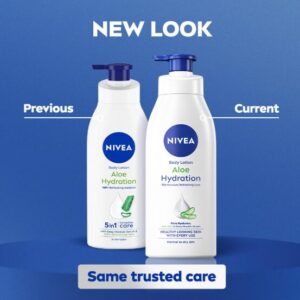 NIVEA Aloe Hydration Body Lotion, 400ml | 72H Moisturization | With Deep Moisture Serum & 100% Natural Aloe Vera Extracts | All Skin Types