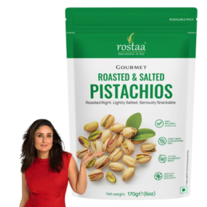 Rostaa Gourmet Pistachios 170 gms | Rich in Protein, Fiber & Antioxidants | Packed with Vitamin B6, Potassium & Manganese | Premium & 100% Natural Snack