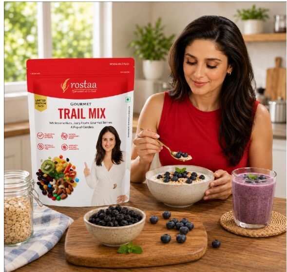 Rostaa Gourmet Trail Mix 340gms | Colourful, Nutritious and Naturally Energising | A delightful blend of candied fruits and premium nuts - Image 3