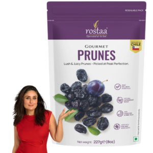 Rostaa Gourmet Prunes 227 gms | Boosts Gut, Bone & Heart Health | Helps Manage Blood Sugar | High in Fiber & Antioxidants | Premium 100% Natural Snack