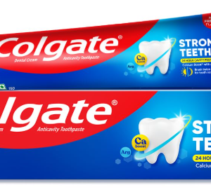 Colgate Strong Teeth Toothpaste with Amino Shakti - India's No.1 Toothpaste for Cavity Protection (150 g)