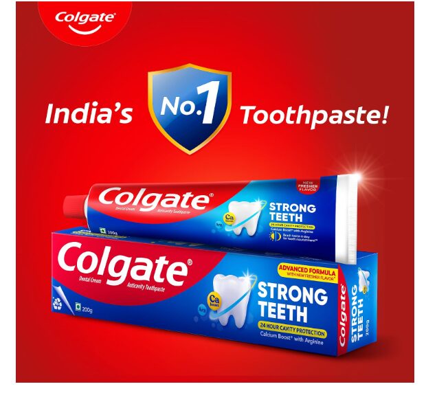 Colgate Strong Teeth Toothpaste with Amino Shakti - India's No.1 Toothpaste for Cavity Protection (150 g) - Image 2