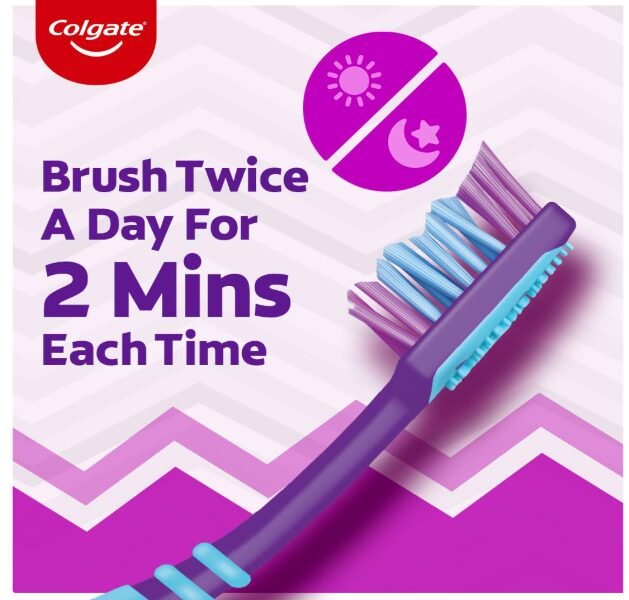 Colgate ZigZag Toothbrush - 1 Piece (Medium), Pink