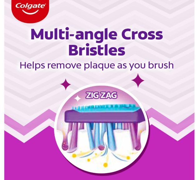Colgate ZigZag Toothbrush - 1 Piece (Medium), Pink - Image 2