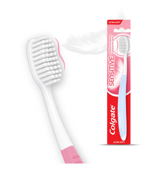 Colgate Gentle Sensitive Ultra Soft Tooth Brush, White-blue, (1611734)