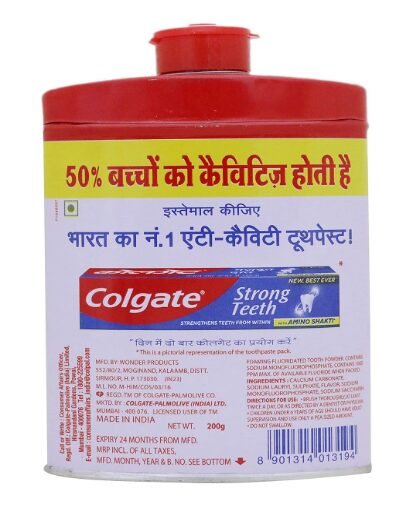 Colgate Cavity Protection Toothpowder - with Calcium and Minerals - 200 g - Image 2