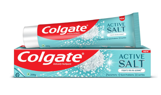 Colgate Active Salt Toothpaste, Germ Fighting Gum Care Toothpaste, 200g