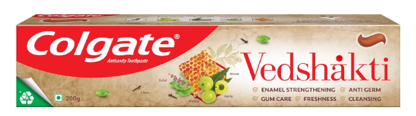 Colgate Swarna Vedshakti Ayurvedic Oral Care Toothpaste with anti-germ properties for whole mouth protection - 200gm