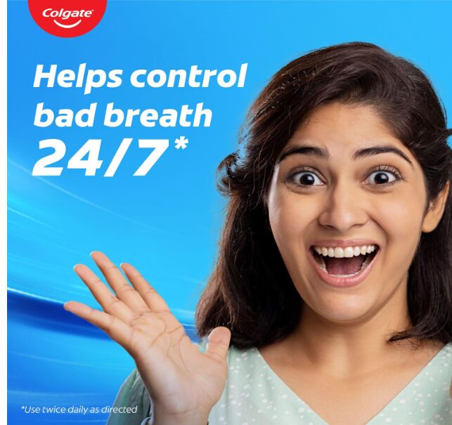 Colgate Plax Antibacterial Mouthwash, 24/7 Fresh Breath - (Fresh Mint) 250 ml(Pack of 1) - Image 2