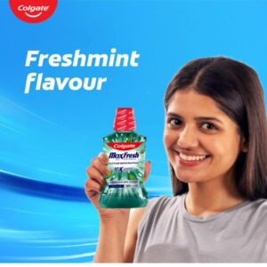 Colgate Plax Antibacterial Mouthwash, 24/7 Fresh Breath - (Fresh Mint) 250 ml(Pack of 1)