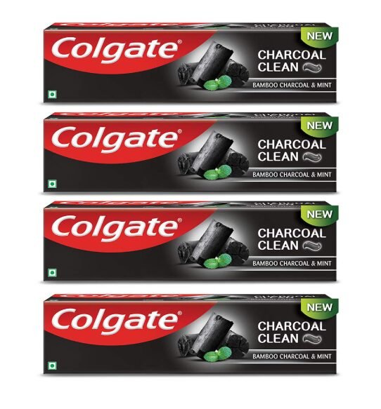 Colgate Charcoal Clean Toothpaste - 120 g (Pack of 4)