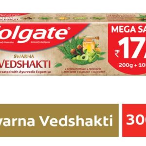 Colgate Swarna Vedshakti Toothpaste - 300Gm - Massage, Freshness, Strengthening