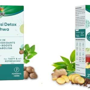 Zandu Desi Detox Kahwa Use The Power Of Green Tea | Metabolism Booster & Natural Detoxifier | Supports Overall Health & Well-Being (25 Tea Bags), 100 gram (Pack of 2)