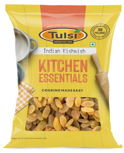 Tulsi Dry Fruits Kishmish 1kg | Seedless Kishmish | Raisins Dry Fruits | Healthy & Tasty Snacks | Fat Free | Source of Dietary Fiber