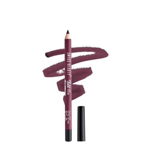 Swiss Beauty Bold Matte Lip Liner 1.6g | Long-Lasting Waterproof Lip Liner Pencil | Matte Finish | Shade 15