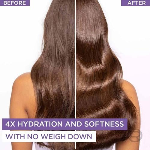 L'Oreal Paris Hyaluron Moisture Hydra Filling Leave-in Night Cream, Powered by Hyaluronic Acid, For Dry & Dehydrated Hair, Volume-180ml, Makes hair frizz-free, bouncy and hydrated for up to 72HR - Image 2