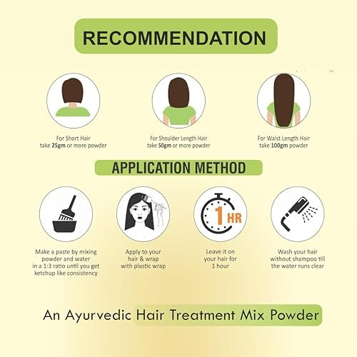Khadi 100% Natural 5 in 1 Amla, Reetha, Shikakai, Bhringraj & Hibiscus Powder – 100% Herbal Hair Care Blend for Hair Growth, Strength & Shine – Prevents Hair Fall & Dandruff – 125gm - Image 3