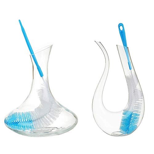 JAGMOOLYA Nylon Bottle Cleaning Brush with Long Handle | Water & Baby Bottle Cleaner | Flexible Kitchen Bottle Scrubber | Multicolour | Pack of 2 - Image 3