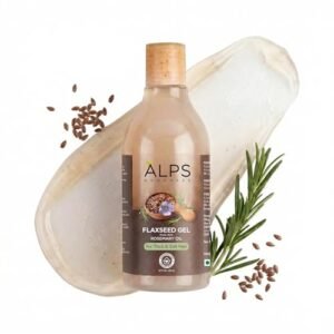 /Alps Goodness Rosemary, Hibiscus & Flaxseed Hair Gel, 300ml | Hair Mask for Strong & Soft Hair | Frizz Control & Hair Growth | Deep Conditioning | Spa Like Experience | For All Hair Types