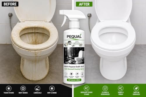 PEQUAL Oxalic Stain Removal Spray 200ml | Hard Water & Limescale Remover | Kitchen & Bathroom Cleaner | Eco-Friendly Surface Cleaner | Pet Odour Eliminator - Image 2