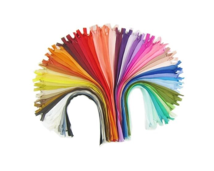 Gemsy Colorful 8-Inch Nylon Zippers | Set of 25, Ideal for Tailoring, Crafts, Fashion and Clothes | Gents Shades Zips Used in Pants, Children Suits, Etc | Multicolor Synthetic Open-Ended Zipper (25) - Image 2