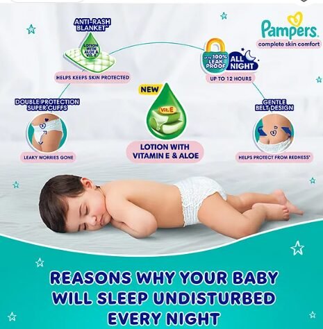 Pampers All round Protection Pants Baby Diapers (XL) 20 Pieces , 12- 17 Kg - Image 2