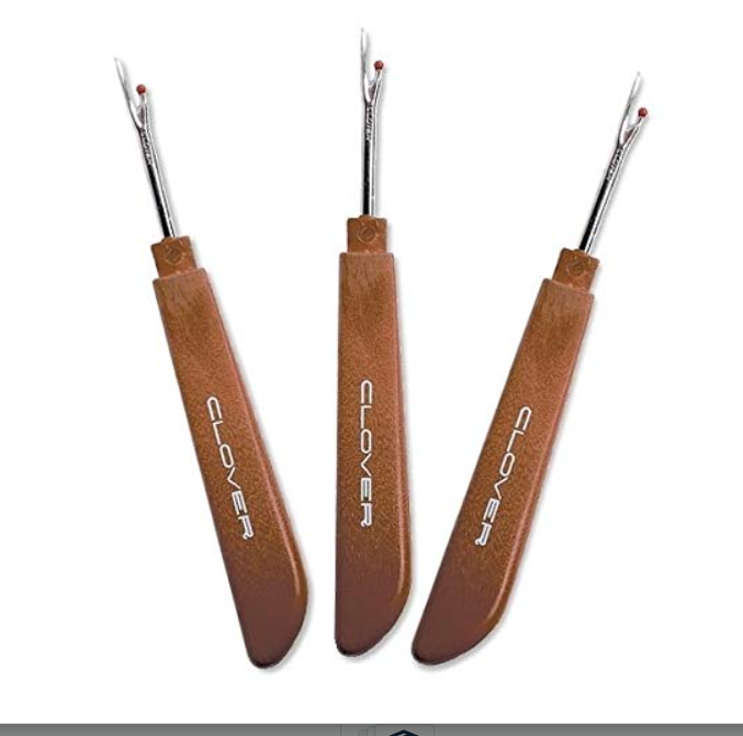GEMSY Big Seam Ripper Pack of 3 Tailoring Accessories, Stitch Opener, Stitch Remover - Stainless Steel with Plastic Wooden Finish and Comfortable Handgrip - Easy Tools for Effortless Seam Removal (3) - Image 2