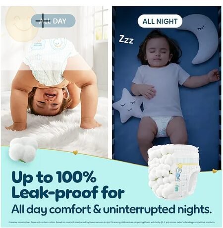 Pampers Premium Care Pants XL 36 | No Marks Design | India's Softest Diaper - Image 2