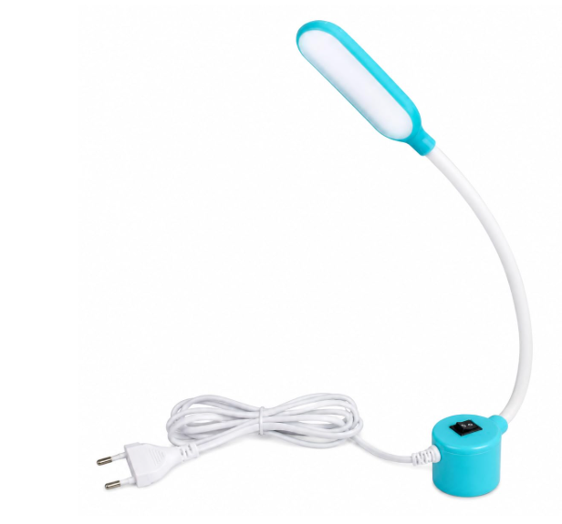 ZENITH COB LED -7 Sewing Machine Light, Flexible Silicone Gooseneck, Magnetic Base, Working Lamp for Home Study, Sewing Machine Accessories (COB LED -7), White