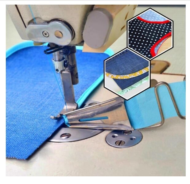 Zenith A10 Steel Double Fold Angle Binder Folder Set, Industrial Sewing Machine Attachment, Compatible with Jack and Juki Single Needle Lockstitch Sewing Machine Accessories (30 MM) - Image 2