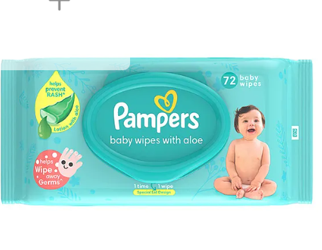 Pampers Baby Gentle wet wipes with Aloe 97% Pure Water - 72 Pieces - Image 2