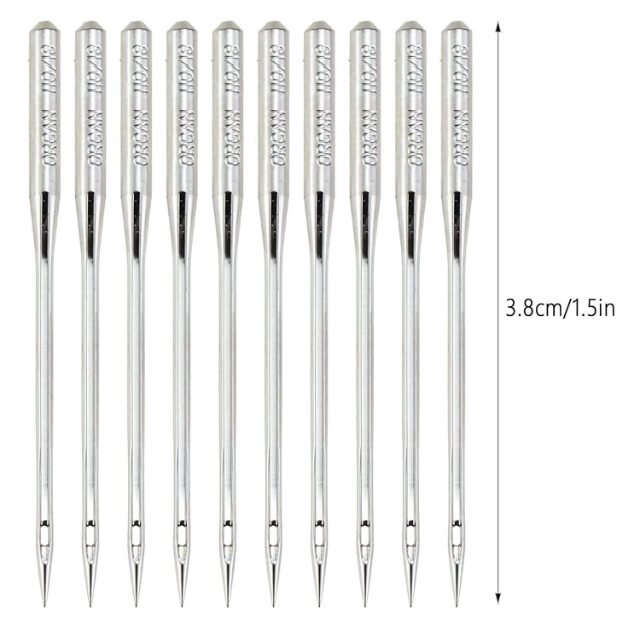 SSKR Premium Organ Art and Craft Stainless Steel Needles | Size 14 | HAx1-14/90 | Set of 05 Needles | Home Use Sewing Machine Needle (Pack of 05 Needles Set) | Needle Type : One Side Flat - Image 2