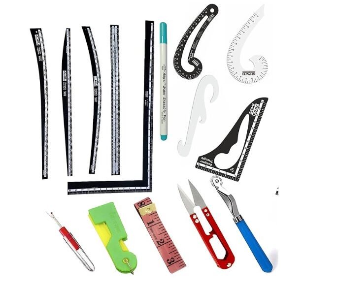 NTGS Tailoring Accessories for Sewing Kit | Tailoring Scale | Measuring Ruler | Tailoring Kit | Tailoring Scales Full Set | French Curve Scale for Tailoring