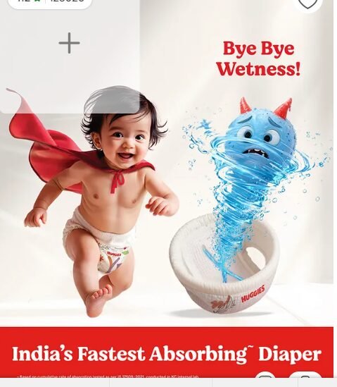 Huggies Complete Comfort Wonder Pants, India's Fastest Absorbing Diaper | XXL Size, 96 Diapers - Image 2
