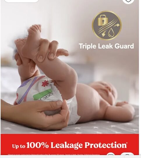 Huggies Complete Comfort Wonder Pants, India's Fastest Absorbing Diaper | M Size, 152 Diapers - Image 2