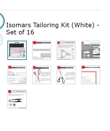 Isomars Tailoring Kit (White) - Set of 16 - Image 2