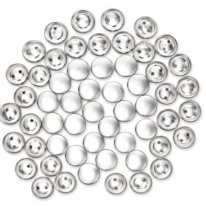 M Fabrics 22L Aluminum Button Moulds Pack of 700 | Fabric Cover Button Maker Moulds for Sewing Embroidery Upholstery Tailoring DIY Craft - Small 22L